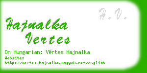 hajnalka vertes business card